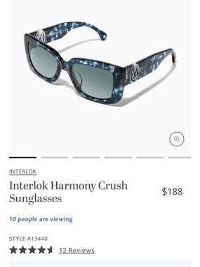Brighton Interlock Harmony Crush Sunglasses